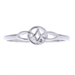 Sterling Silver Double Helix Celtic Knot Ring by BeYindi 
