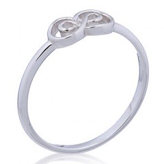 Nested Infinity Symbol Ring in 925 Silver by BeYindi