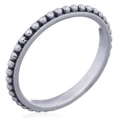 925 Sterling Silver Beaded Ring by BeYindi