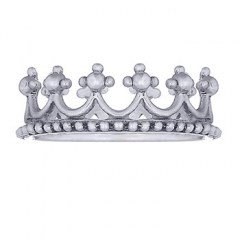 Beaded 925 Sterling Silver Crown Ring by BeYindi 