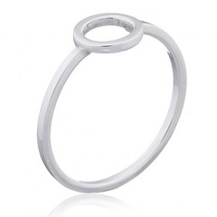 Open Circle 925 Silver Ring by BeYindi