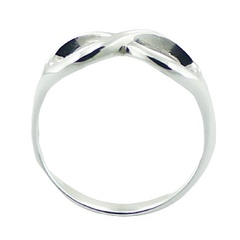 Highly Polished Casted Sterling Silver Infinity Ring by BeYindi 2