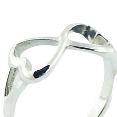 Casted Sterling Silver Infinite Love Ring by BeYindi 3