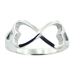 Casted Sterling Silver Infinite Love Ring by BeYindi 2