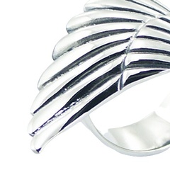 Casted Sterling Silver Extended Wing Ring by BeYindi 3