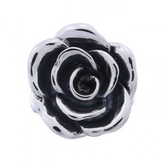Rose Flower Designer Ring Sterling Silver by BeYindi 
