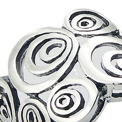Sterling Silver Openwork Tapered Ring Ovals In Oval by BeYindi 2