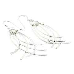 French wires feather like 925 sterling silver wirework earrings by BeYindi 2
