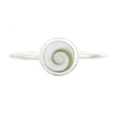 Simple yet Classy Sterling Silver Shiva Eye Shell Ring by BeYindi 2