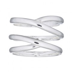 Triple Bands In One Design Plain Silver Ring by BeYindi 