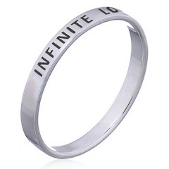 "Infinite Love" Sterling Silver Band Ring