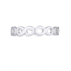 Infinity Symbol 925 Silver Band Ring by BeYindi 
