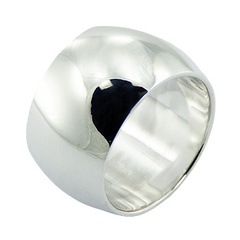 Ultra Fashionable Hollow Silver Band Ring Shiny Smart Elegance