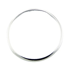 Minimalistic Silver Jewelry Plain 925 Sterling Silver Band Ring by BeYindi 2