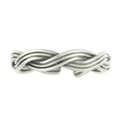 Two Strand Closed Weave Braided 925 Silver Toe Ring by BeYindi 3