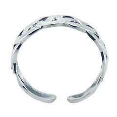 Braided Plain Silver Celtic Knot Band Toe Ring by BeYindi 2
