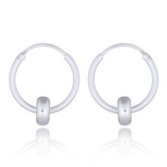 6 mm Spinner Hoop Sterling Silver Earrings by BeYindi 
