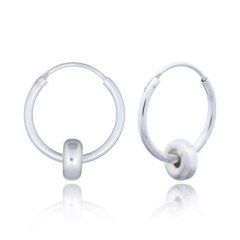 6 mm Spinner Hoop Sterling Silver Earrings by BeYindi