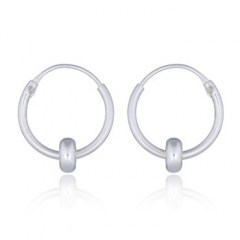 4 mm Spinner Hoop Sterling Silver Earrings by BeYindi 