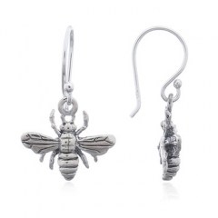 Bumble Bees Sterling Silver Dangle Earrings by BeYindi 