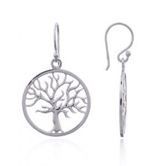 Sterling 925 Tree of Life Dangle Earrings by BeYindi 