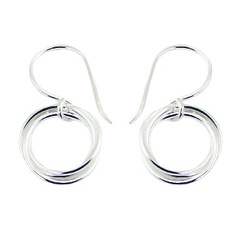 Intertwined Wirework Dangle Earrings in Sterling Silver by BeYindi