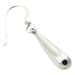 Rounded Off Conical Droplet 925 Silver Earrings by BeYindi 