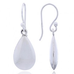 Solid Convexed Sterling Silver Drop Dangle Earrings by BeYindi 