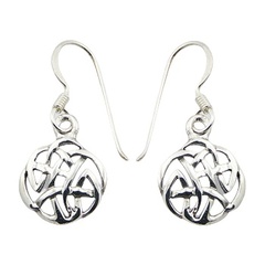 Sterling Silver Celtic Knot Round Openwork Danglers by BeYindi 2