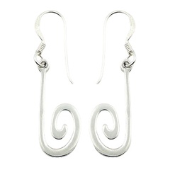Sterling Silver Fabulous Spiral Design Earrings
