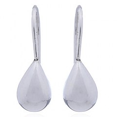 925 Silver Earrings Short Teardrops by BeYindi 