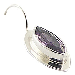 925 Silver Drop Earrings Marquise Cut Cubic Zirconia by BeYindi 2