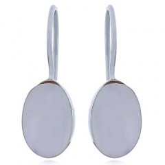 Iridiscent Mother of Pearl Sterling Silver Drop Earrings by BeYindi