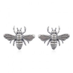 Bumble Bees Sterling Silver Stud Earrings by BeYindi