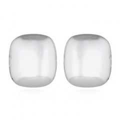 Irregular Square Shape Silver 925 Stud Clip Earrings by BeYindi 