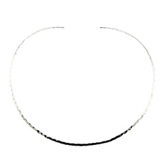 Sterling Silver Open Choker Hammered Delight