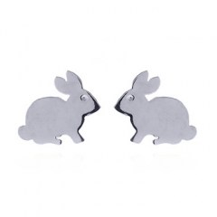 Year of the Rabbit Stud Earrings in Sterling Silver by BeYindi