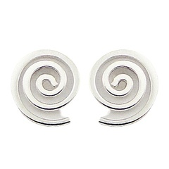 Timeless Stylish Sterling Silver Wirework Spiral Stud Earrings by BeYindi 2