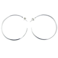 Classy and Classic Sterling Silver Hoop Earrings by BeYindi
