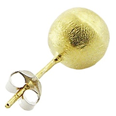 Vermeil Spheres Ear Stud Gold Plated Sterling Silver Earrings by BeYindi 2