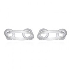 Infinity Wire 925 Silver Plated Cuff Earrings by BeYindi 