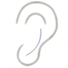 Tiny Slim Curve Line Silver 925 Earrings by BeYindi 2