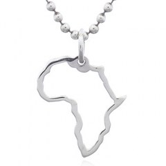 Map of Africa In Sterling 925 Pendant by BeYindi