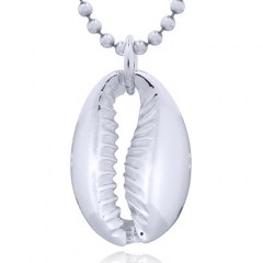 Cowrie Shell Sterling Silver Pendant by BeYindi