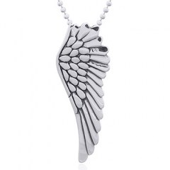 Silver Angel Wing Pendant Hidden Bail by BeYindi