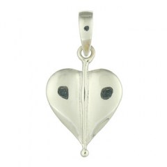 Sentimental Heart Sterling Silver Pendant