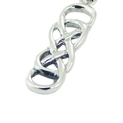 Entwined Sterling Silver Celtic Knot Pendant by BeYindi 2