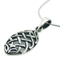 925 Sterling Silver Ajoure Classy Celtic Pendant by BeYindi