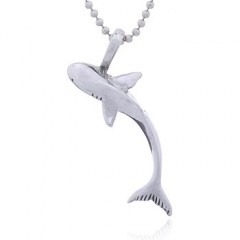 Silver Shark Charm Pendant Hallmarked 925 Animal Figure