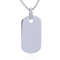 Sterling Silver Pendant Rounded Corners Ready To Engrave
